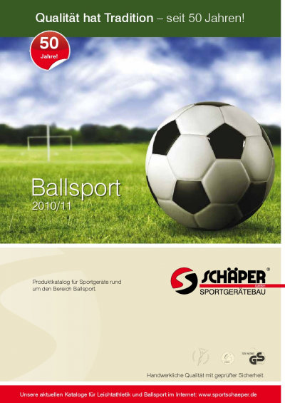 Cover - Schäper Sportgerätebau