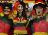 WM: Deutsche Fans feiern trotz widrigen Wetters