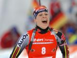 Biathlon: Neuner siegt nach Rücktrittsankündigung