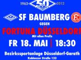SF Baumberg: Jubiläumsspiel gegen Fortuna verlegt