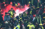 Tumulte: Gala-Fans werfen Pyrotechnik und Sitze auf BVB-Fans