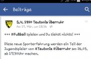 Teutonia Überruhr: Fußball‬ spielen und Du siehst nichts