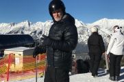 Achim Weber im Skiurlaub in Österreich.