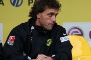 April 2008: Der damalige BVB-Trainer Thomas Doll nach dem 1:3 gegen Hannover 96.