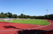 Die Belkaw Arena: Heimat von Regionalligist SV Bergisch Gladbach.