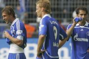 Enttäuschte Gesichter beim FC Schalke 04. Der Titel wurde 2007  erneut aus der Hand gegeben.