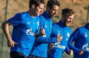 Vier von zehn derzeit verliehenen Schalke-Profis: Sebastian Rudy, Mark Uth, Cedric Teuchert und Steven Skrzybski (v.l.)