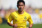 Shinji Kagawa beim Training mit dem Bundesligisten Borussia Dortmund.