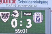 Nach dem 0:3 gegen den SV Meppen stand Preußen Münster als Absteiger in die Regionalliga fest.