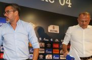 Schalke-Trainer David Wagner (links) und Sportvorstand Jochen Schneider.