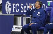 Sein letzter Schluck als Schalke-Trainer? David Wagner.