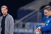Schalkes Ex-Trainer David Wagner hat (r.) sich zu Wort gemeldet.