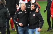 Die sportlichen Verantwortlichen bei Rot-Weiss Essen: Trainer Christian Neidhart (links) und Manager Jörn Nowak.