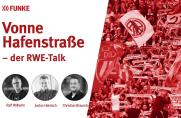 "Vonne Hafenstraße - der RWE-Talk": Offensiv-Sorgen und härtere Strafen bei Böller-Würfen