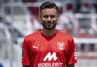Niklas Kreuzer stand gegen den MSV Duisburg nach seiner Krebsdiagnose erstmals wieder für den Halleschen FC auf dem Platz.