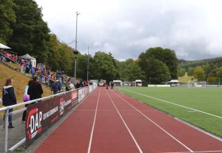 Die Herkules-Arena des 1. FC Kaan-Marienborn. Heute kriegt man hier nur noch Kreisliga-Fußball zu sehen. 