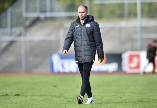 Fabian Lübbers, Trainer der Sportfreunde Lotte, war nach dem 0:0 gegen den FC Brünninghausen frustriert. 