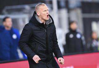 Schalke-Trainer Geraerts war mit dem Auftritt seiner Mannschaft in Elversberg zufrieden. 