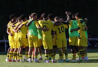 Die U19 von Borussia Dortmund ist am Donnerstag im Halbfinale im Einsatz.