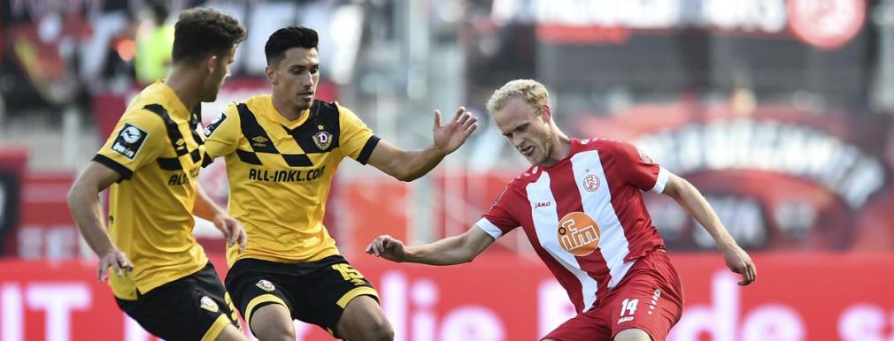 Gegen Dynamo Dresden kehrte Lucas Brumme in die RWE-Startelf zurück.