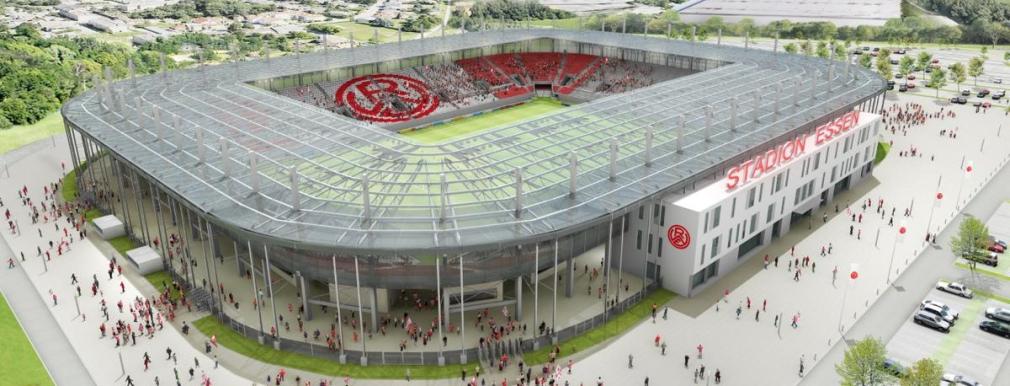 So könnte das Stadion an der Hafenstraße nach der Erweiterung aussehen.