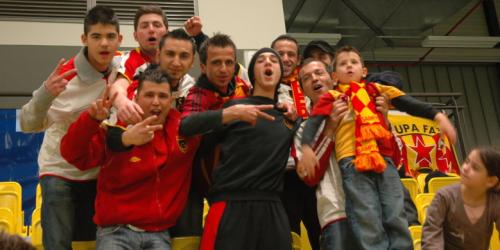 Lautstark: Die Fans von Galatasaray. (RS-Foto: Frische)