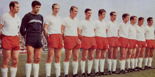 Die Aufstiegself 1969 (v.li): F.Kobluhn, Scheid, Dick, R.Kobluhn, Hentschel, Karbowiak, Wilbertz, Ohm, Dausmann, Brozulat, Krauthausen.