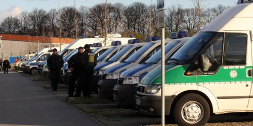 Essen: Acht Polizei-Einsatzwagen beenden A-Liga-Match
