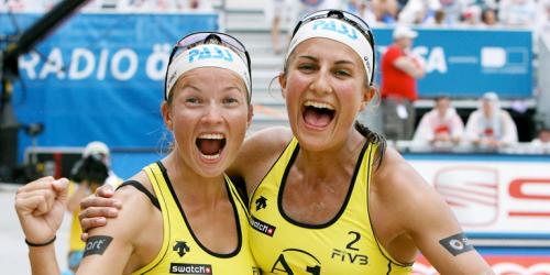 Katrin Holtwick und Ilka Semmler stehen im Finale der German Masters 2009 in Berlin. (Foto: Celebration Promotion)