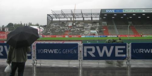 RWE: Stadion-Arbeiten in vollem Gange