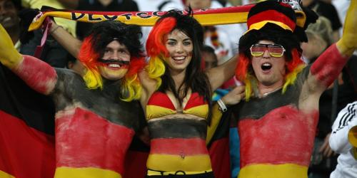 WM: Deutsche Fans feiern trotz widrigen Wetters