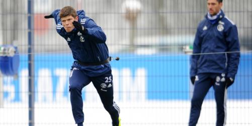 Schalke: Huntelaar im Training ohne Leibchen