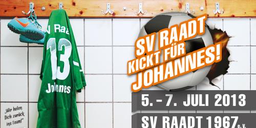 SV Raadt: Turnier für verunglückten Kicker