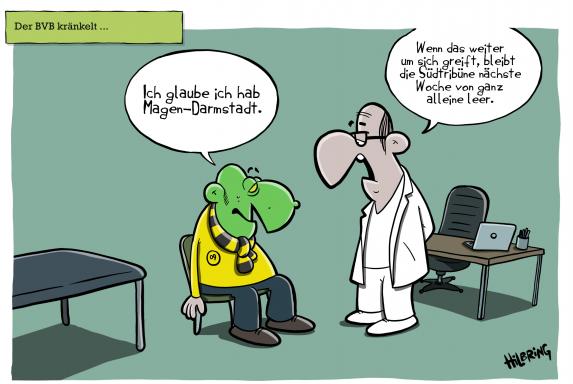 Cartoon: BVB hat Magen-Darmstadt
