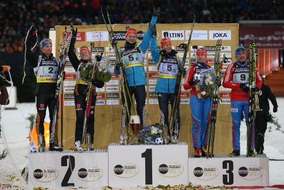 Biathlon auf Schalke: Lesser vergibt Sieg beim letzten Schießen
