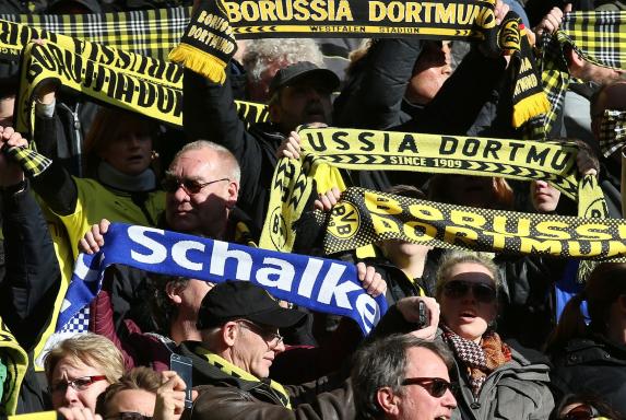 Fans, fc schalke 04, Borussia Dortmund, Schal, Fans, fc schalke 04, Borussia Dortmund, Schal