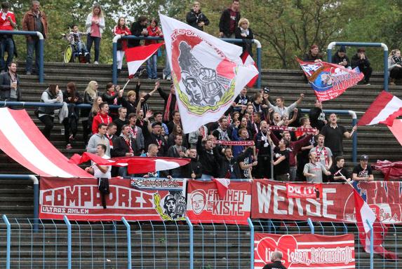 Fans, Westfalia Herne, Rot Weiss Ahlen, Wersestadt, Fans, Westfalia Herne, Rot Weiss Ahlen, Wersestadt