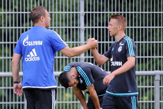 Felix Schröter, André Breitenreiter, Training FC Schalke 04.