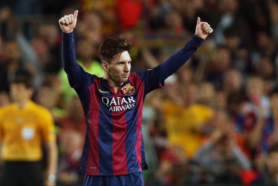 Jubel, FC Barcelona, Saison 2014/15, Lionell Messi, Jubel, FC Barcelona, Saison 2014/15, Lionell Messi