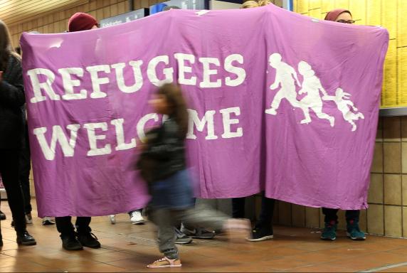 Transparent, Banner, Refugees Welcome, Transparent, Banner, Refugees Welcome