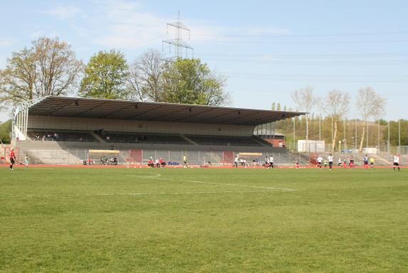 Tribüne, Lohrheide-Stadion, Bochum-Wattenscheid, Tribüne, Lohrheide-Stadion, Bochum-Wattenscheid