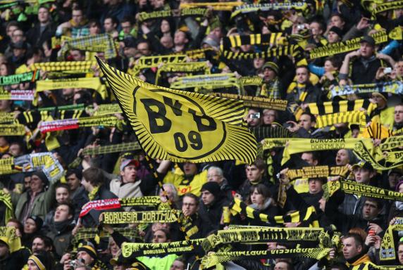 Borussia Dortmund, BVB-Fans, Fahne, Saison 2012/2013, Borussia Dortmund, BVB-Fans, Fahne, Saison 2012/2013