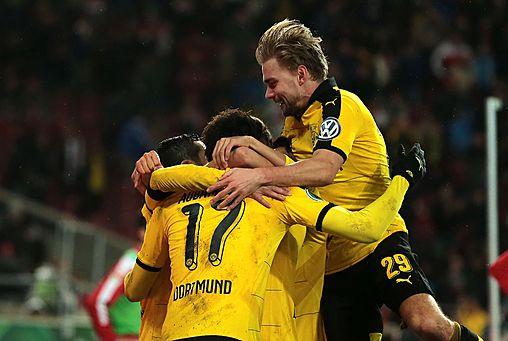 Jubel, Borussia Dortmund, DFB-Pokal, Saison 2015/16, Jubel, Borussia Dortmund, DFB-Pokal, Saison 2015/16
