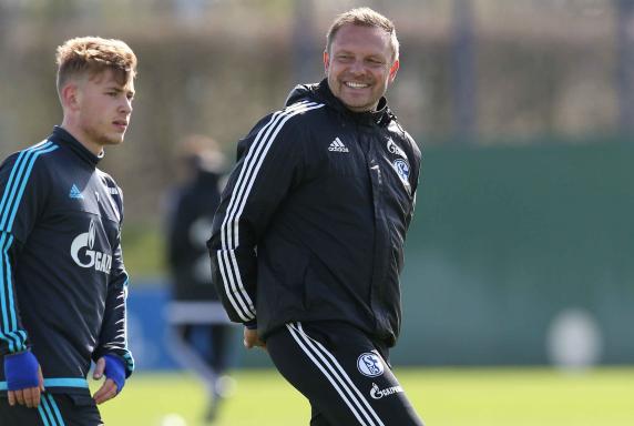 Trainer André Breitenreiter. Schalke-Training.