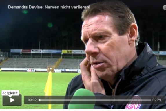 RWE: Video-Interview mit Demandt nach dem 0:1 in Erndtebrück