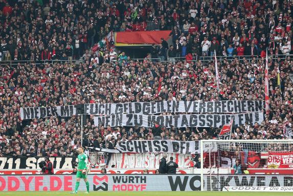 Commando Cannstatt, Fankurve, Ultras Protest, Montagsspiel, VfB Stuttgart.