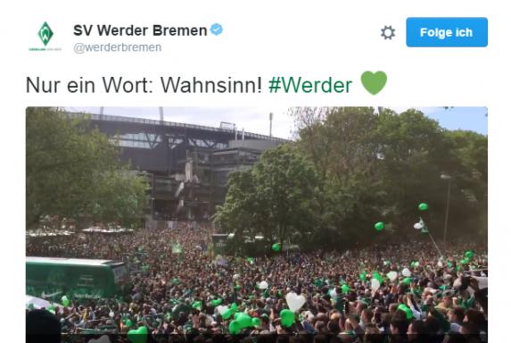 Werder-Wahnsinn: Tausende Fans empfangen Team vor Abstiegskrimi