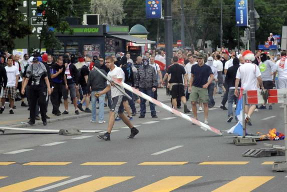 Russland, Polen, Hooligans, EM 2012, Russland, Polen, Hooligans, EM 2012