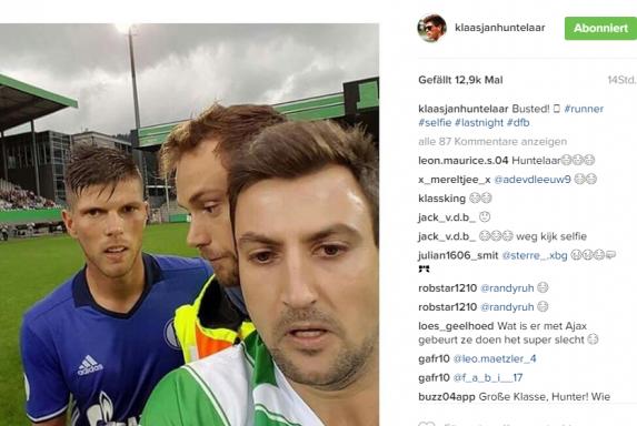 Schalke: Huntelaar postet Flitzer-Selfie 