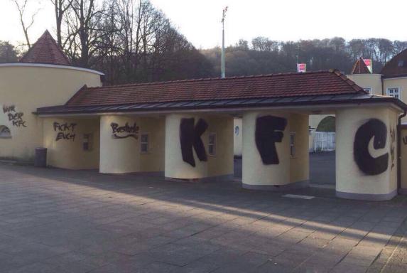 KFC, Stadion am Zoo, Graffiti